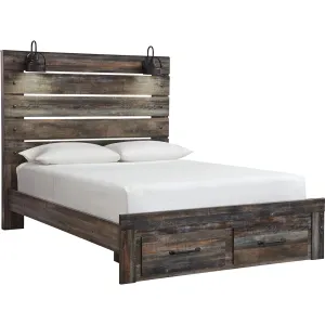 Drystan Panel Bed with Footboard Storage